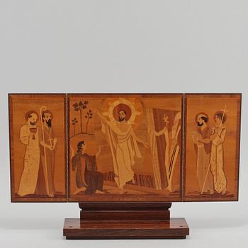 TRIPTYK, Birger Ekman, signerad och daterad 1940.
