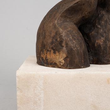Staffan Nihlén, sculpture, bronze, signed and dated -90.