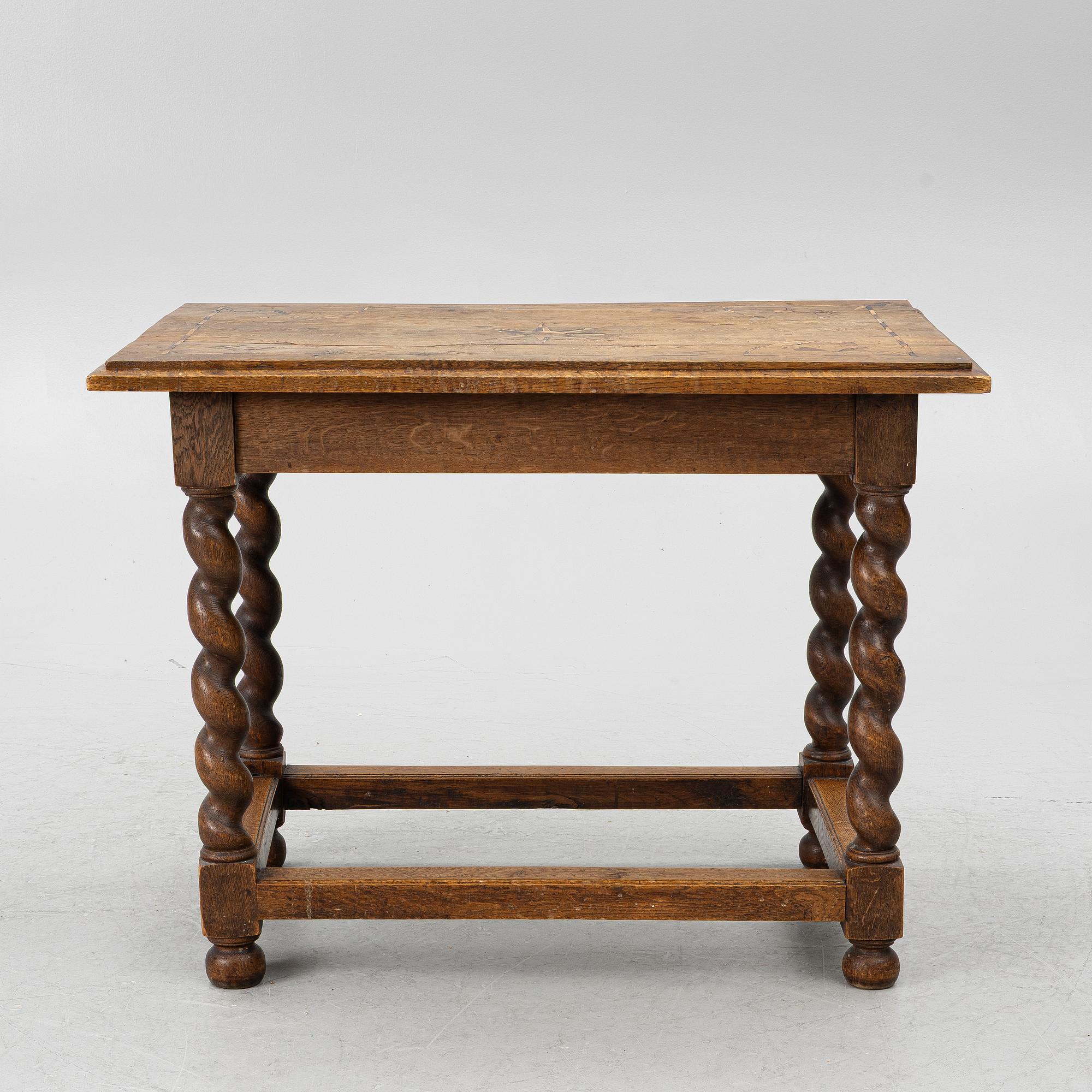 Library table, Baroque style, 19th century.