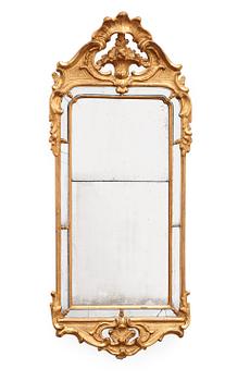 A Swedish Rococo mirror by N. Meunier, master 1754-97.