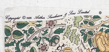 William Morris, four lengths of fabric, "Roses".
