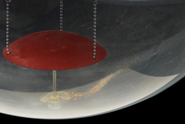 TAKLAMPA. "VP-Globe", Verner Panton för Louis Poulsen, Danmark. H ca 60, exklusive montering.