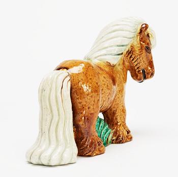 A Gunnar Nylund stoneware figure of a horse, Rörstrand.