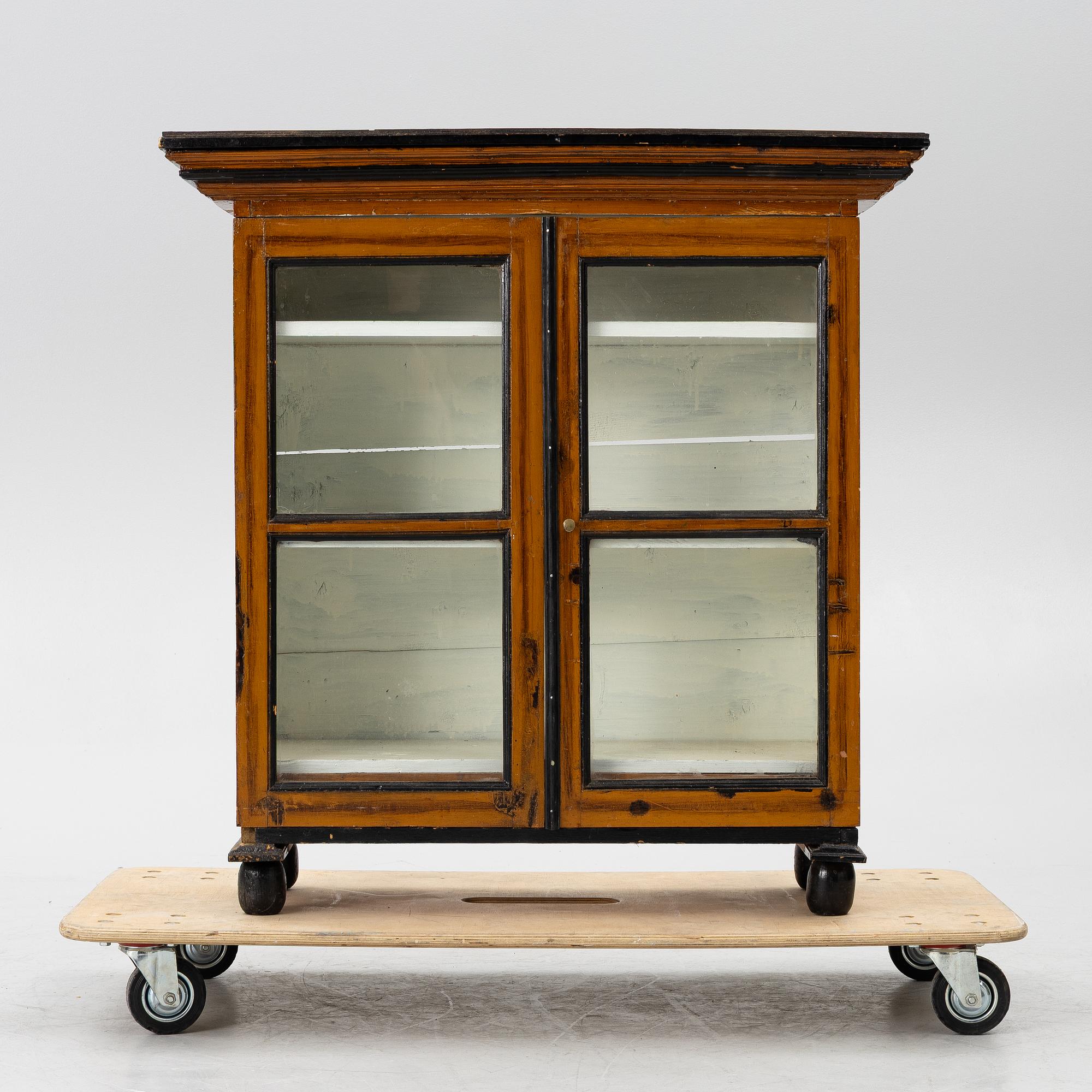 Display cabinet, late 19th century,