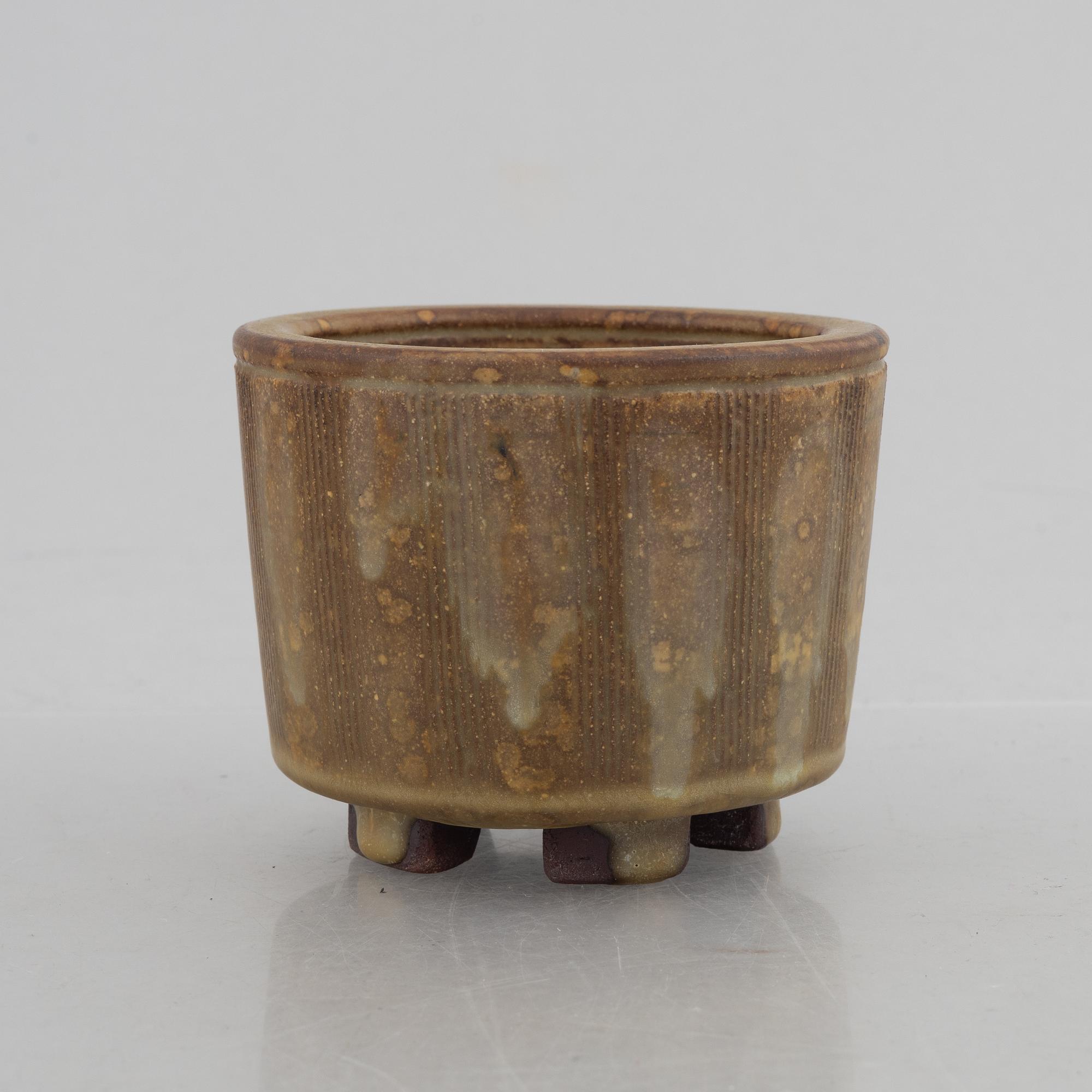 Wilhelm Kåge, a Farsta stoneware vase, Gustavsberg Studio 1952.