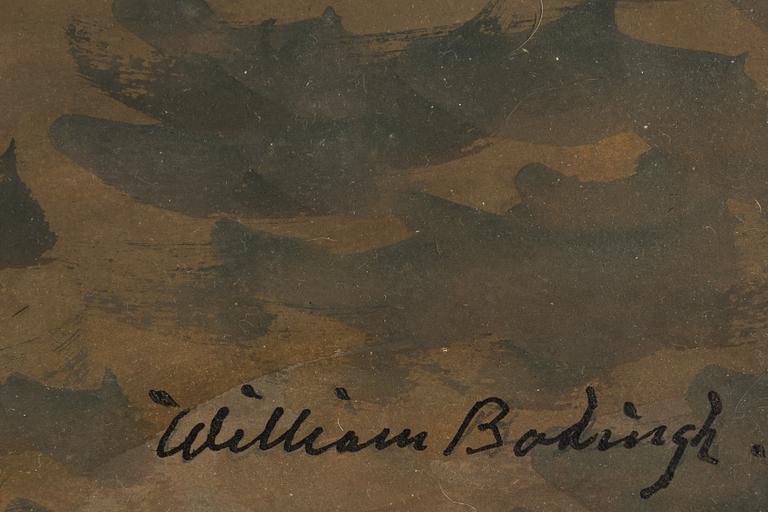 William Bodingh, akvarell, signerad.