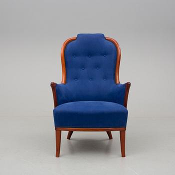 FÅTÖLJ, "Vår Fru", Carl Malmsten, OH Sjögren, Tranås, 1900-talets andra hälft.