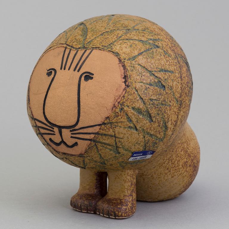 LISA LARSON, figurin, stengods, "Lejon" ur serien "Afrika", Gustavsberg.