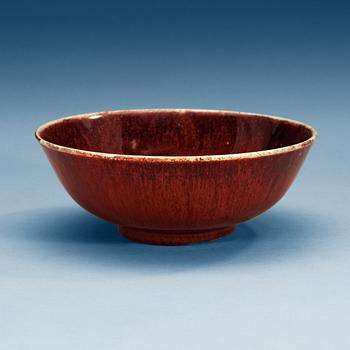 1634. A 'sang de boef' glazed bowl, Qing dynasty, Qianlong 1736-95.