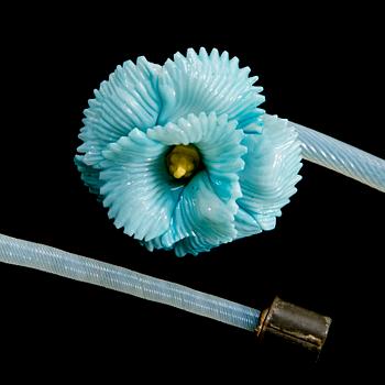 A c. 31-piece set of mid-19th Century Italian Murano chandelier glass spare parts.