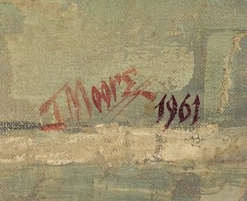 UNKNOWN ARTIST, oil on canvas, signed J Moore and dated 1961.