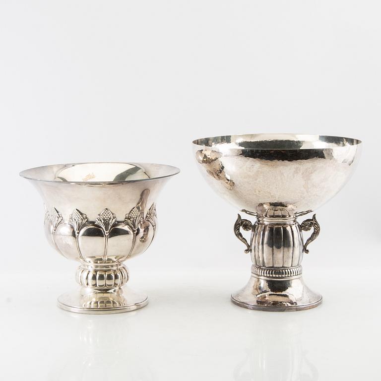 Essay bowls 2 pcs of silver plate early 20th century.