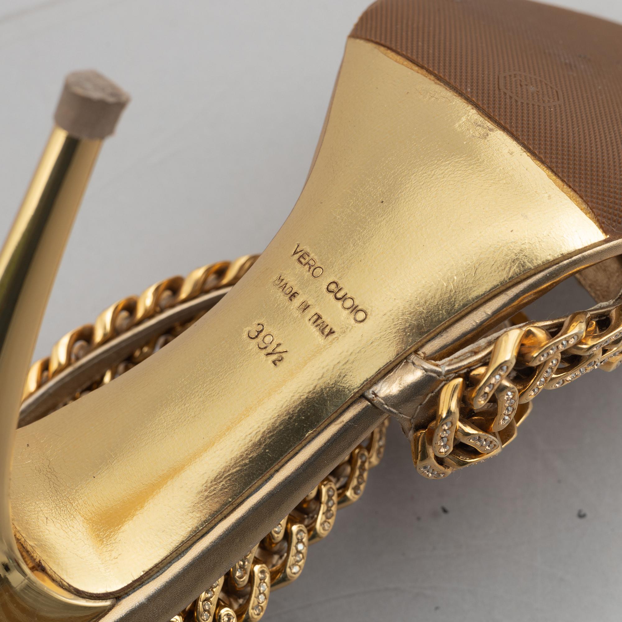 Guiseppe Zanotti for Balmain, a pair of sandals, size 39 1/2.