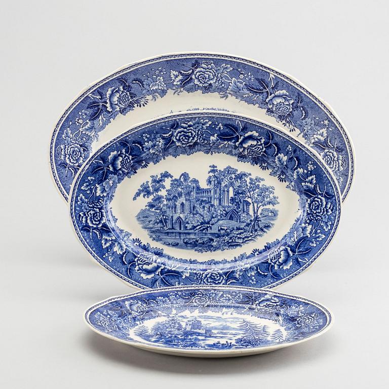 REINHARD RICHTER, servis, ca 54 delar, "Masema" Arabia Finland flintgods.