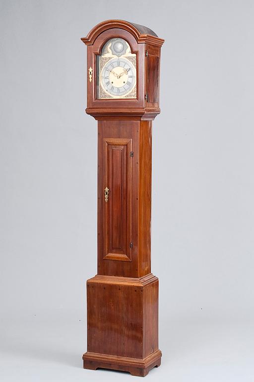 A GRANDFATHER CLOCK.