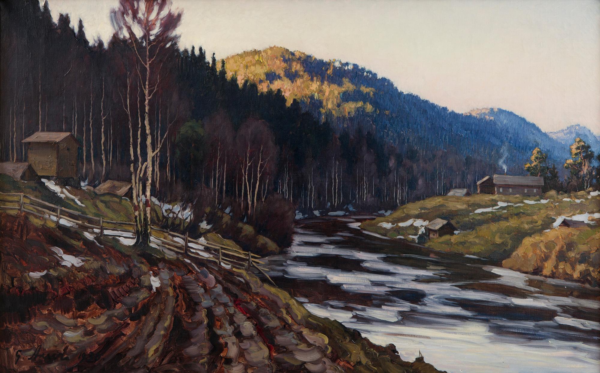 Grigor Auer, Näkymä Impilahdelta (Laatokka).