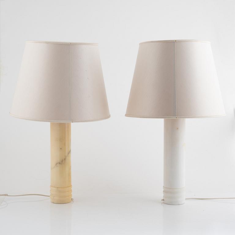 A matched pair of table lamps, Bergboms, second half of the 20th Century.