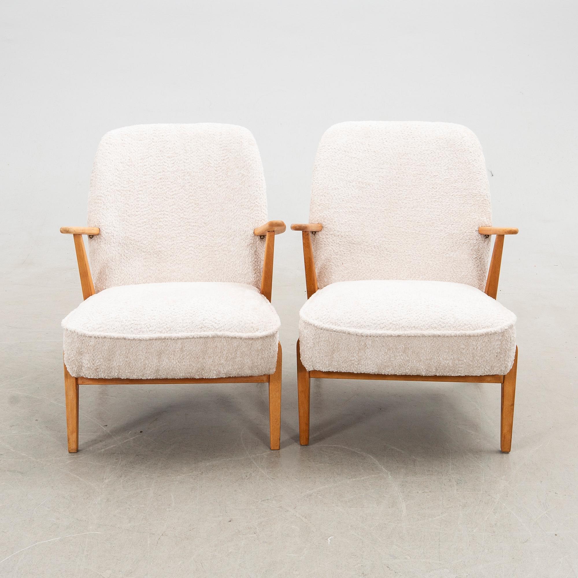 Fåtöljer, ett par, 1900-talets mitt.