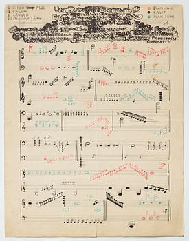 Gösta Adrian-Nilsson, Portfolio with three scores,  "Dialog mellan piano och cello", opus 2, "Sång och piano", opus 3.