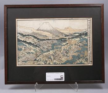 KITAGAWA TSUKIMARO, träsnitt.