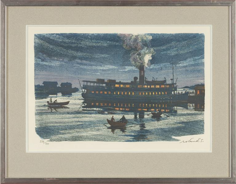 Roland Svensson, lithograph in colours, signed 338/360.