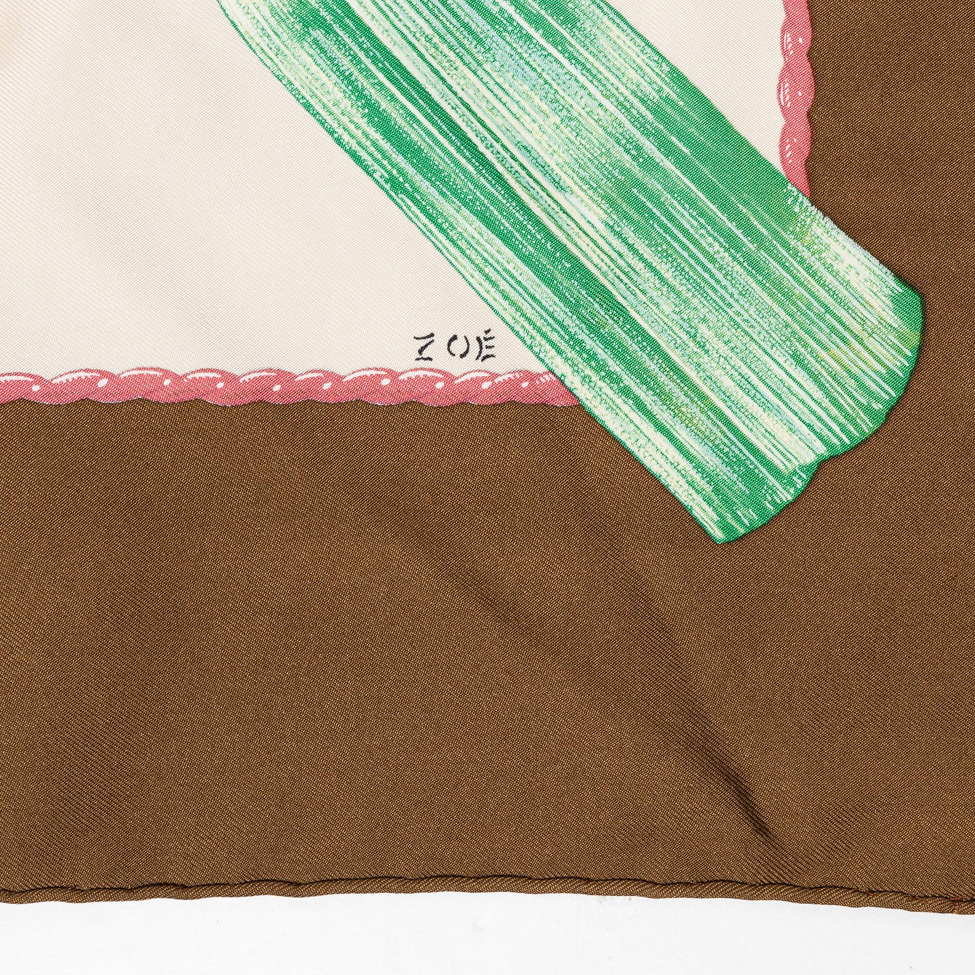 Hermès, two scarves, "Jouvence" and "Samourai".