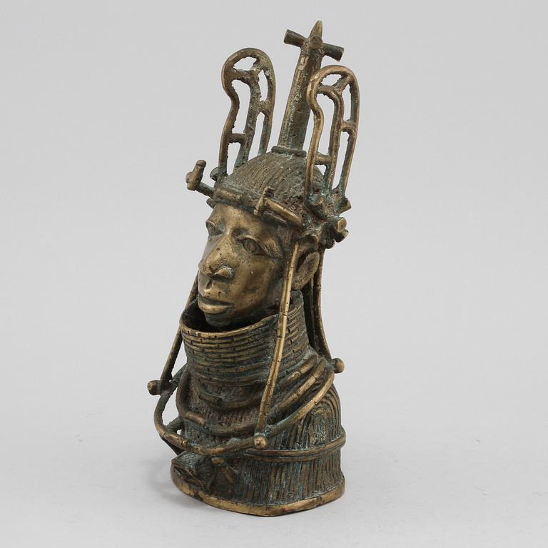 SKULPTUR, Benin-brons, 1900-tal.