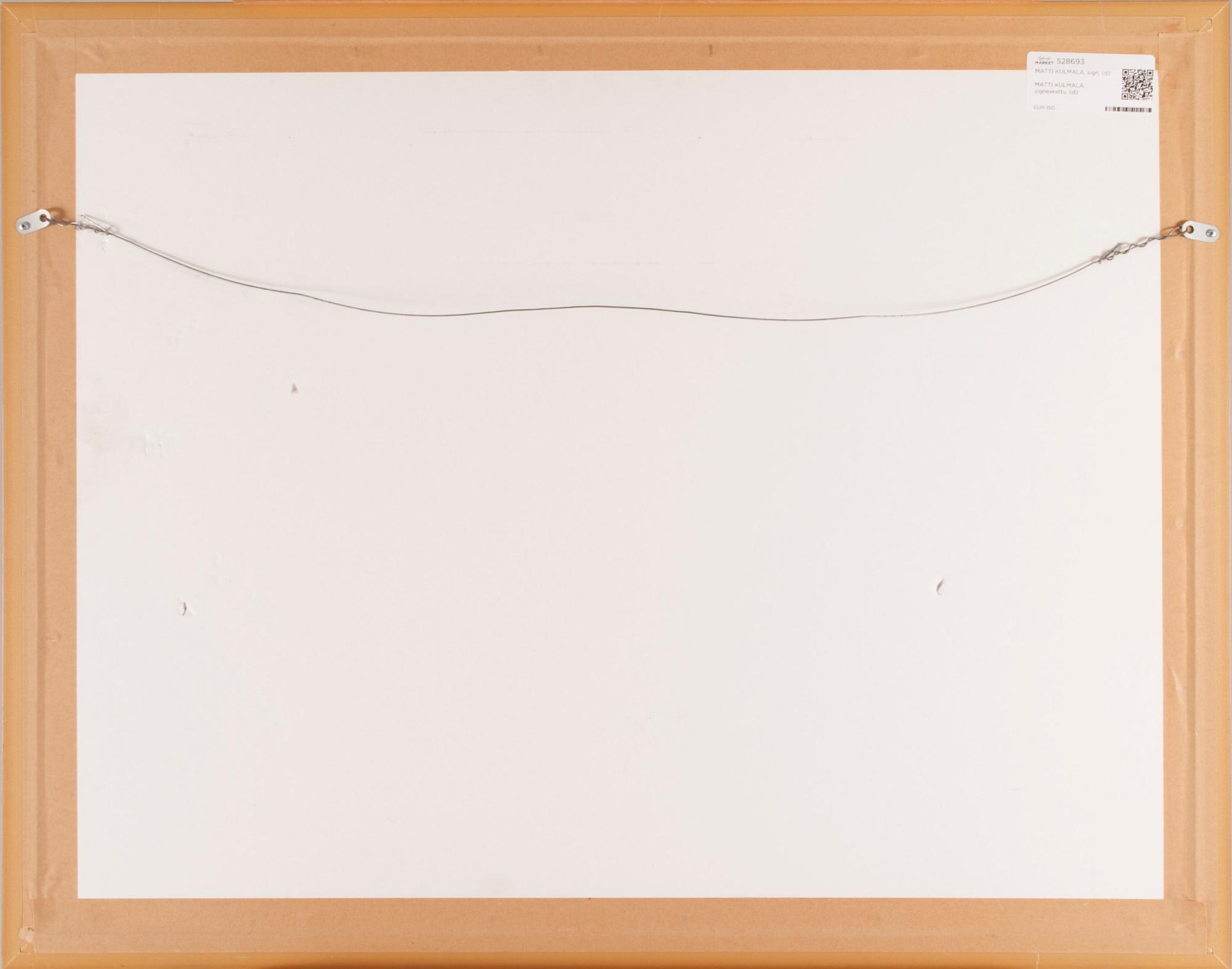 MATTI KULMALA, gouache, signerad.