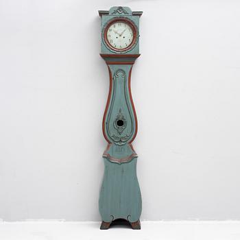 Longcase clock, folk art, 18th/19th century.
