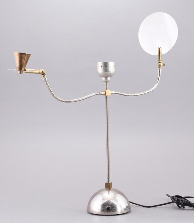 BORDSLAMPA/LJUSSTAKE, metall, Catalani & Smith, 1900-tal.