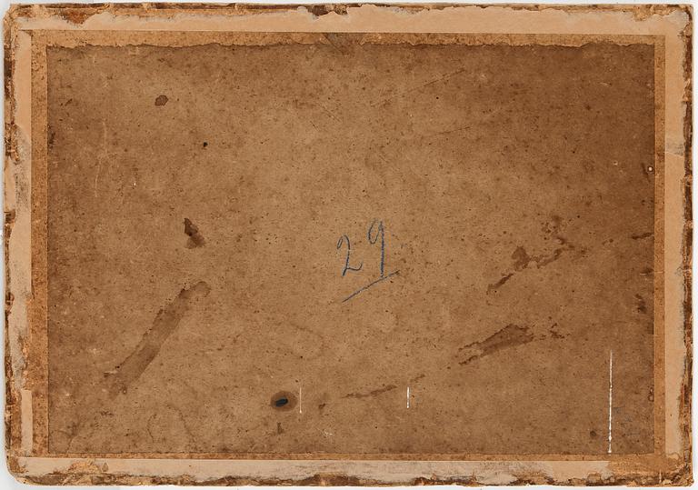 OKÄND KONSTNÄR, olja på papp, England, 1800-tal.