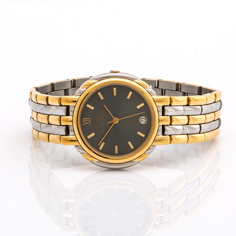 WRIST WATCH, Oscar de la renta, 32 mm, quartz and gilded metal.