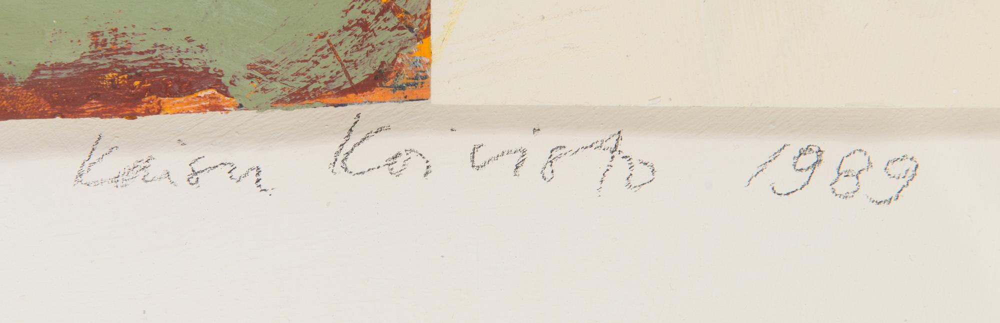 Kaisu Koivisto, akryl på papper, signerad och daterad 1989.