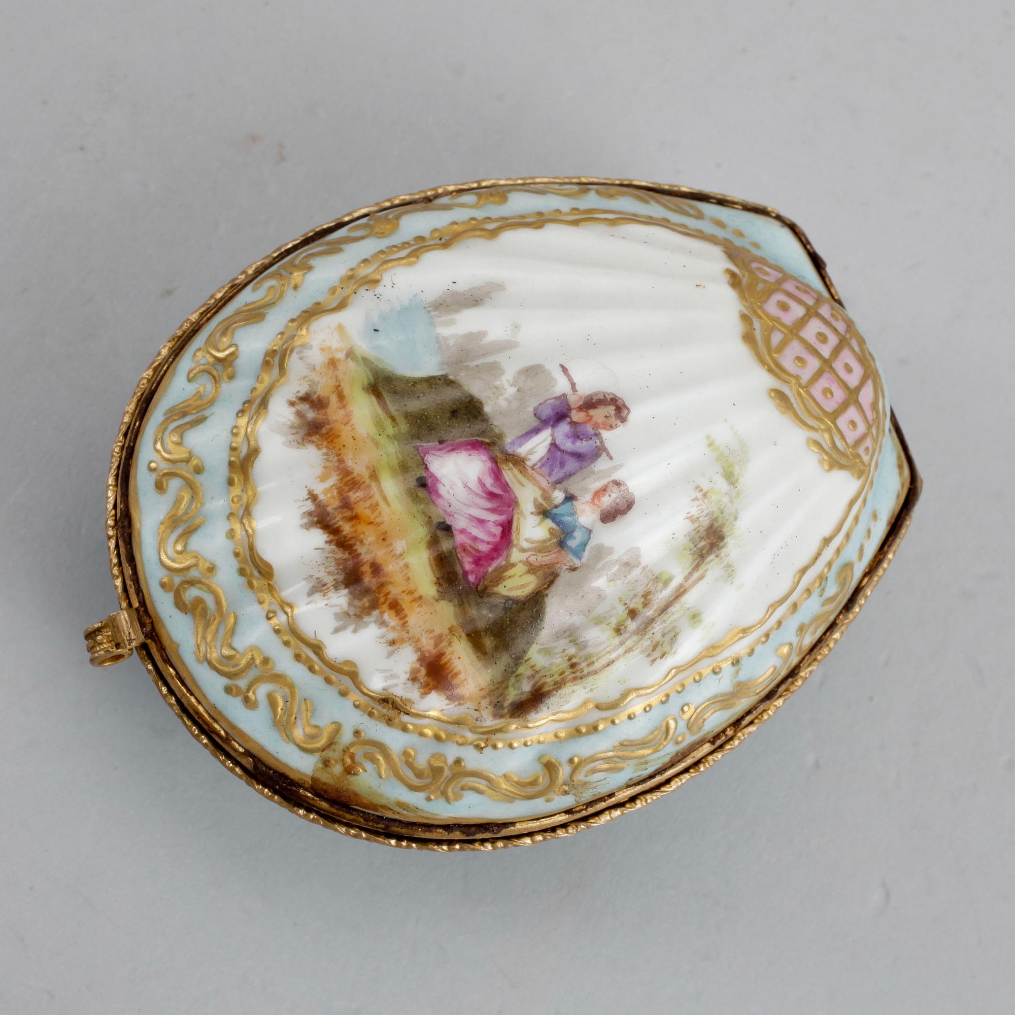 PARTI PORSLIN, 4 delar, meissen/meissenliknande, 1800/1800-tal.