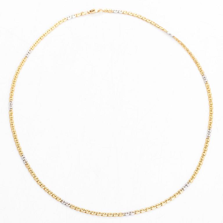 Halsband, 18K guld/vitguld.
