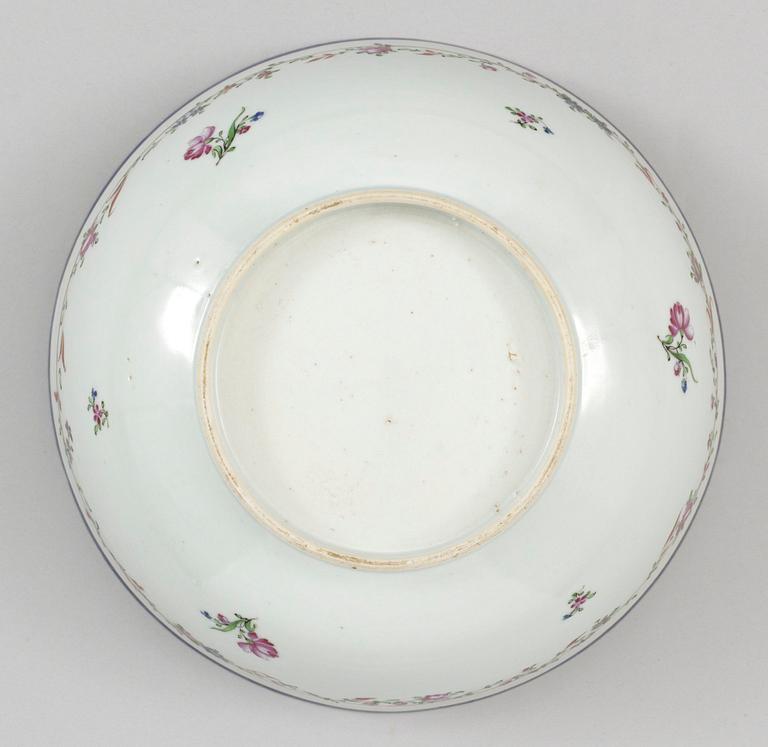 BÅLSKÅL, porslin. Qing dynastin, Qianlong (1736-95).