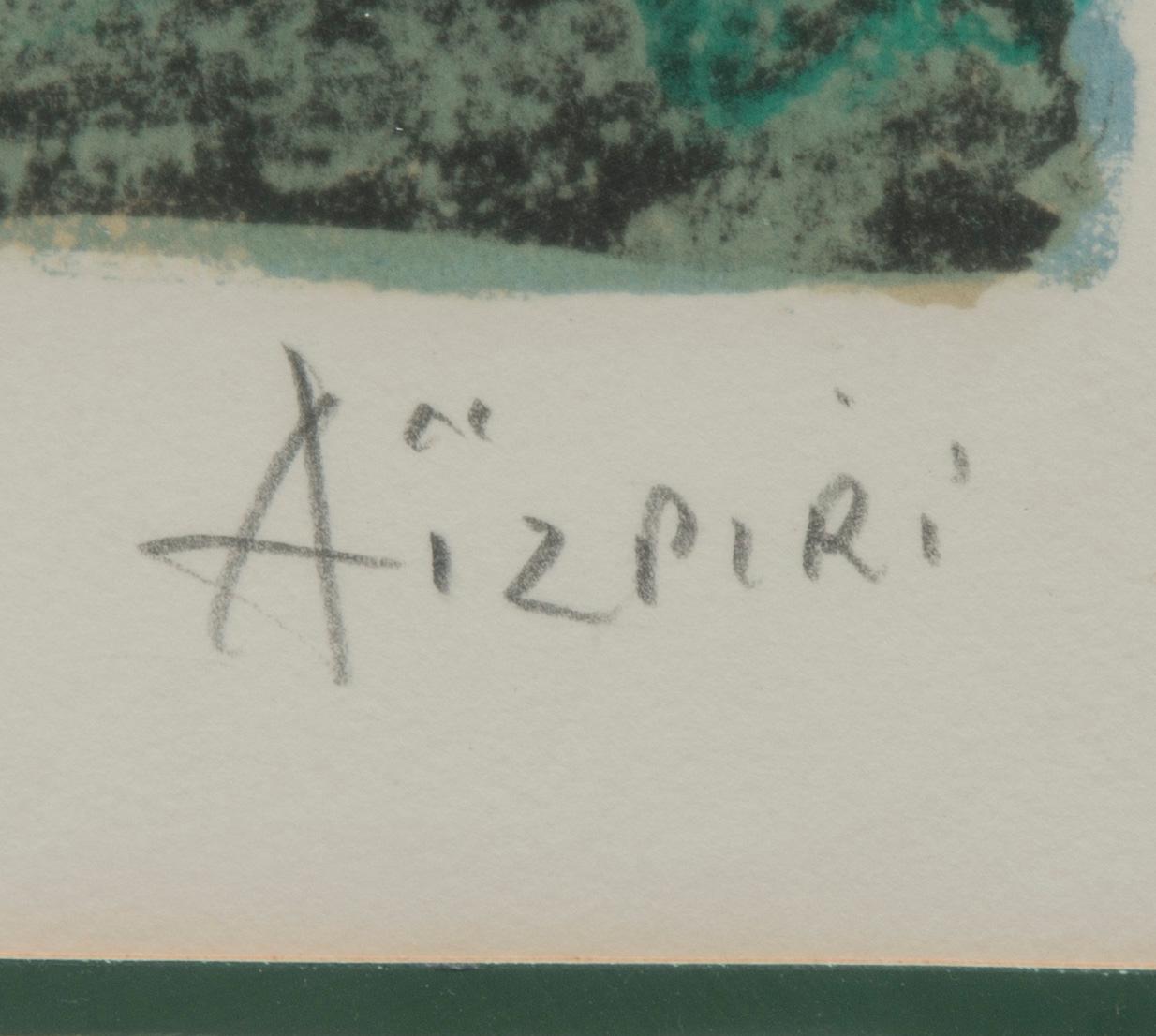 PAUL AIZPIRI, litografia, signeerattu ja merkitty E.A.