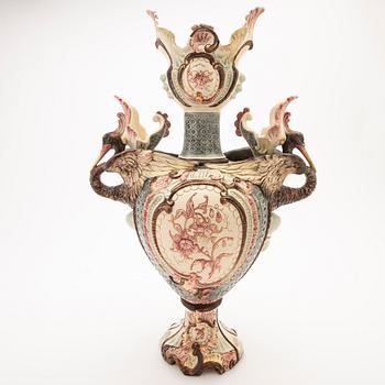 Handled vase, Europe, early 20th century.