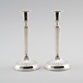 LJUSSTAKAR, 1 par, silver, K&EC, 1956.