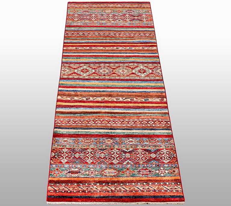 A runner carpet, Khorjin, ca 305  x 84 cm.