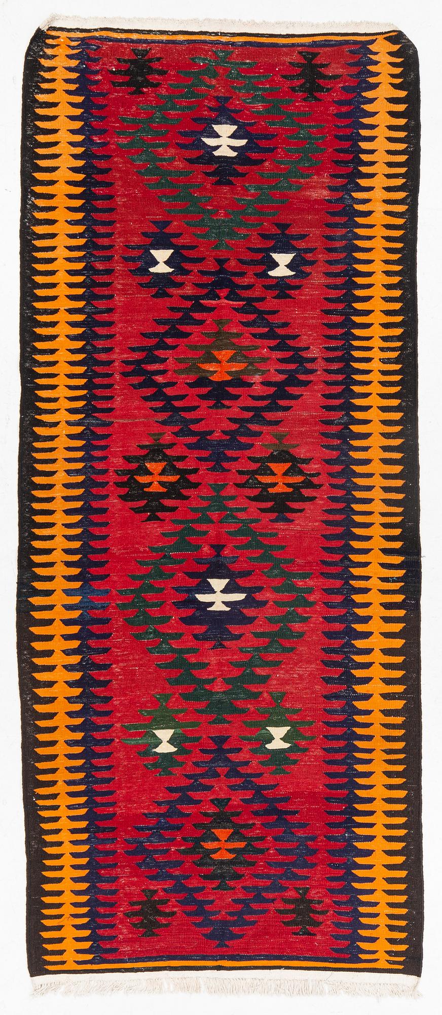 Carpet, Northwest Persian kilim, 308 x 129 cm.
