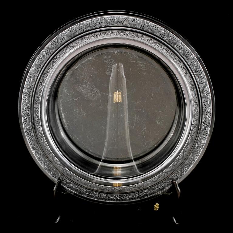 SKÅLFAT, glas, Lalique, 1900-talets andra hälft.