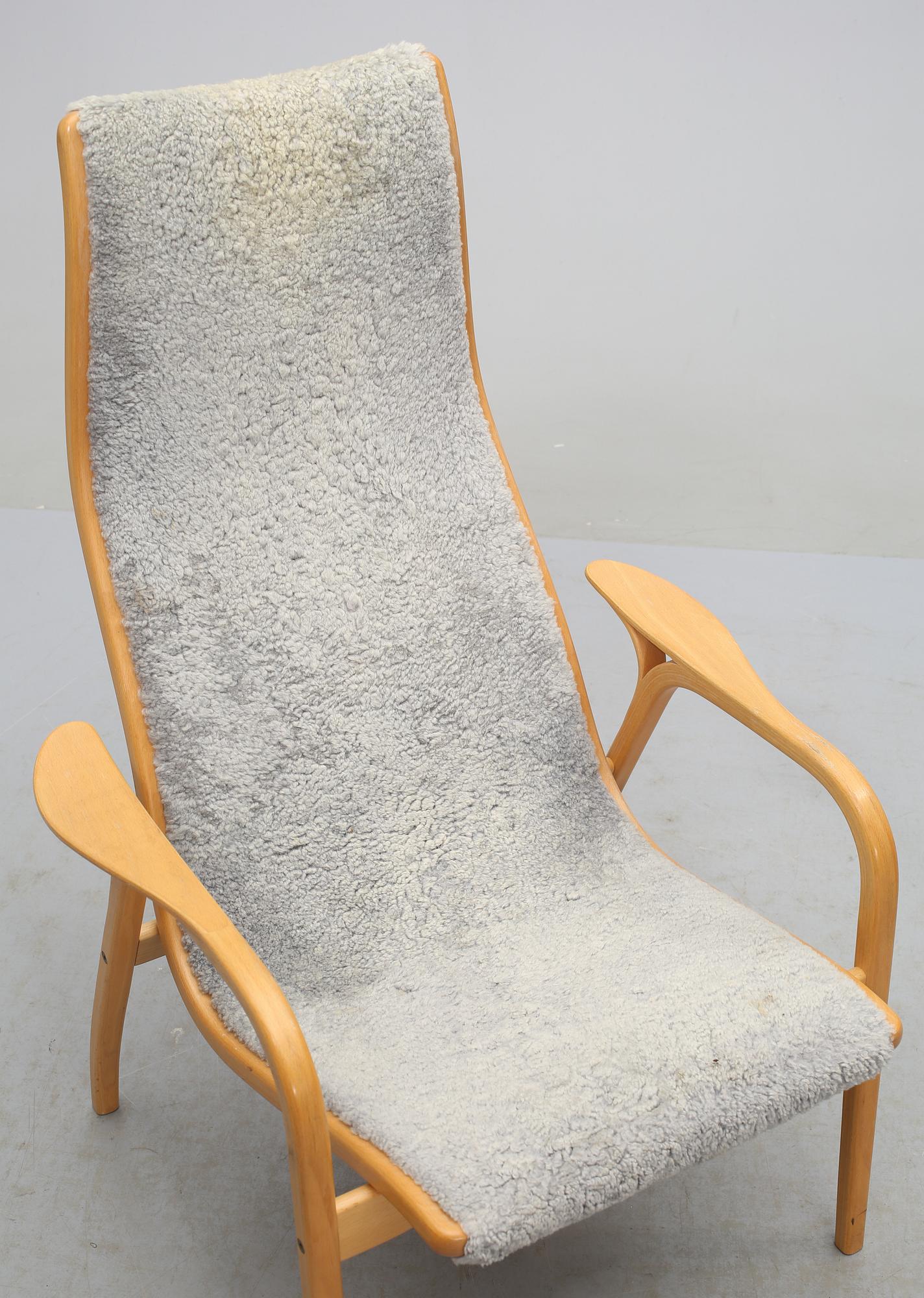 FÅTÖLJ, "Lamino", Yngve Ekström för Swedese, sent 1900-tal.