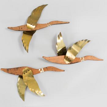 VÄGGPRYDNADER, 3 st, 1900-talets mitt.