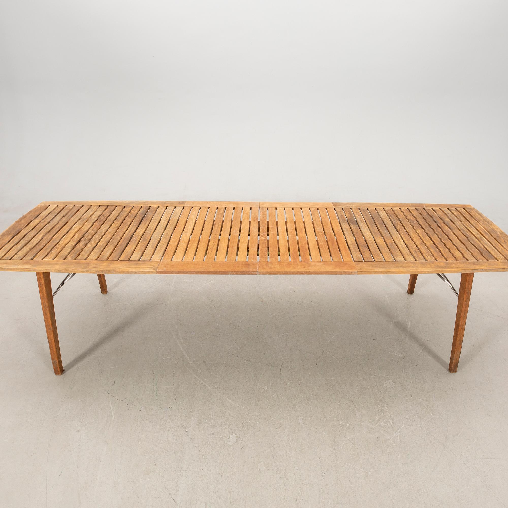 Jakob Berg trädgårdsmöbel 7 dlr "Ballare" för Fritz Hansen Danmark sent 1900-tal.