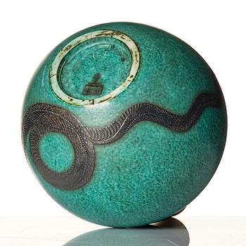 Wilhelm Kåge, vas, "Argenta", stengods, Gustavsberg, 1939, modell 1042.