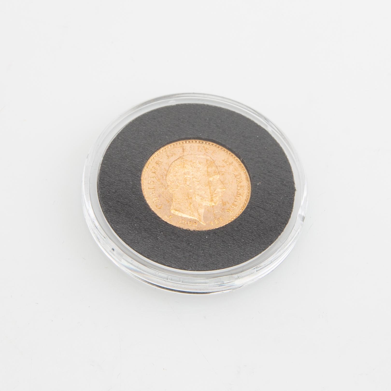 Guldmynt Danmark, Christian X 10 dkr, 1900.