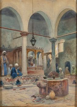 FRANS WILHELM ODELMARK, watercolour, signed.