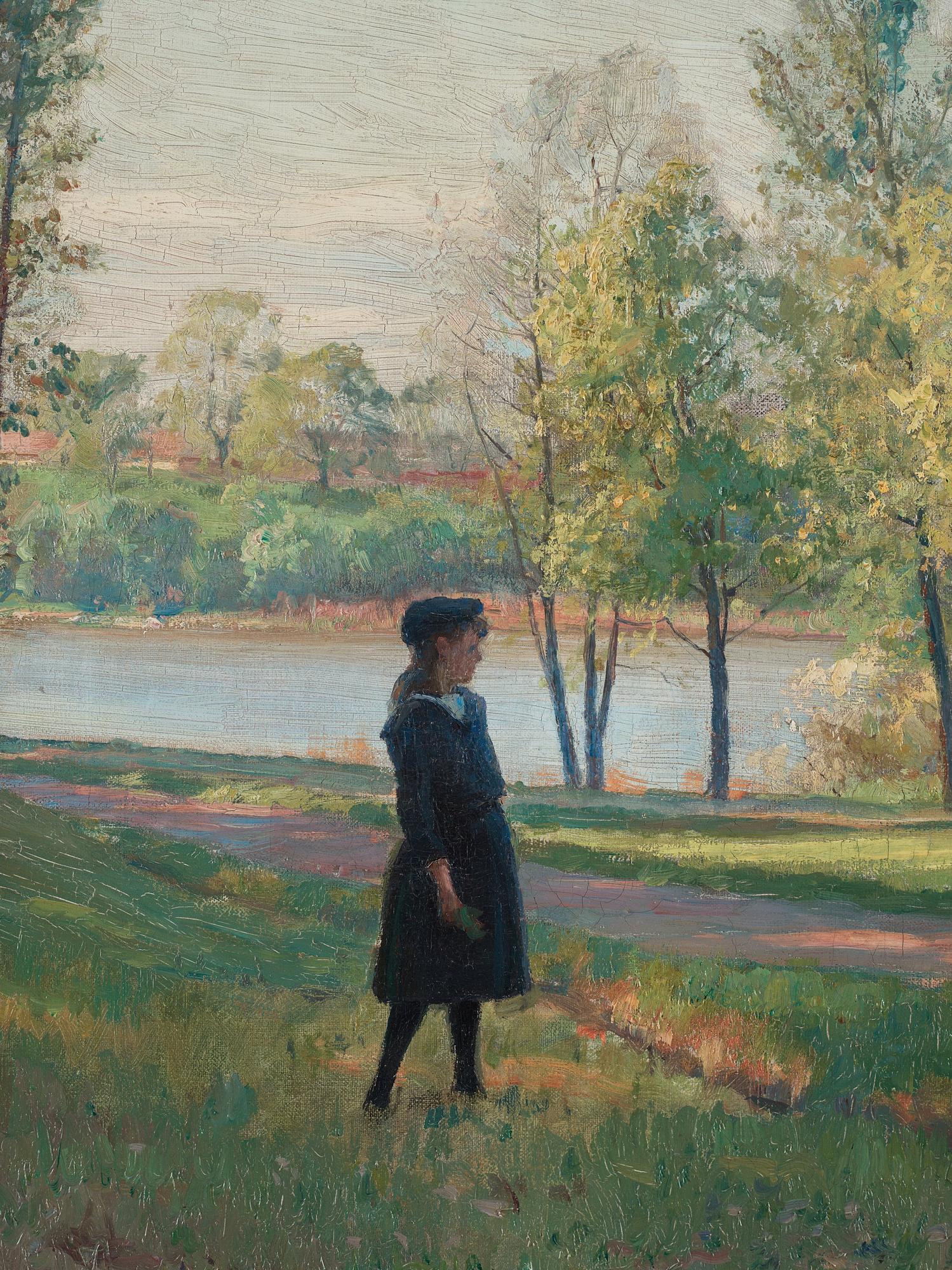 Herman Lindqvist, "Motiv från Djurgården" (Scene from Djurgården in Stockholm).