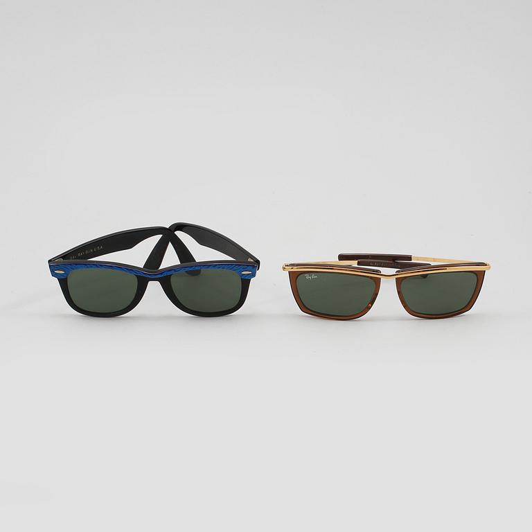 SOLGLASÖGON, 2 st, Ray Ban.
